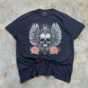 Y2K Thirty Single Skull Wings Shirt Grunge Skater